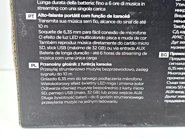 GŁOŚNIK TEDI Z FUKCJĄ KARAOKE