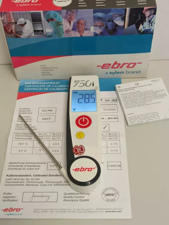 PIROMETR I TERMOMETR BAGNETOWY EBRO TLC 750I-L