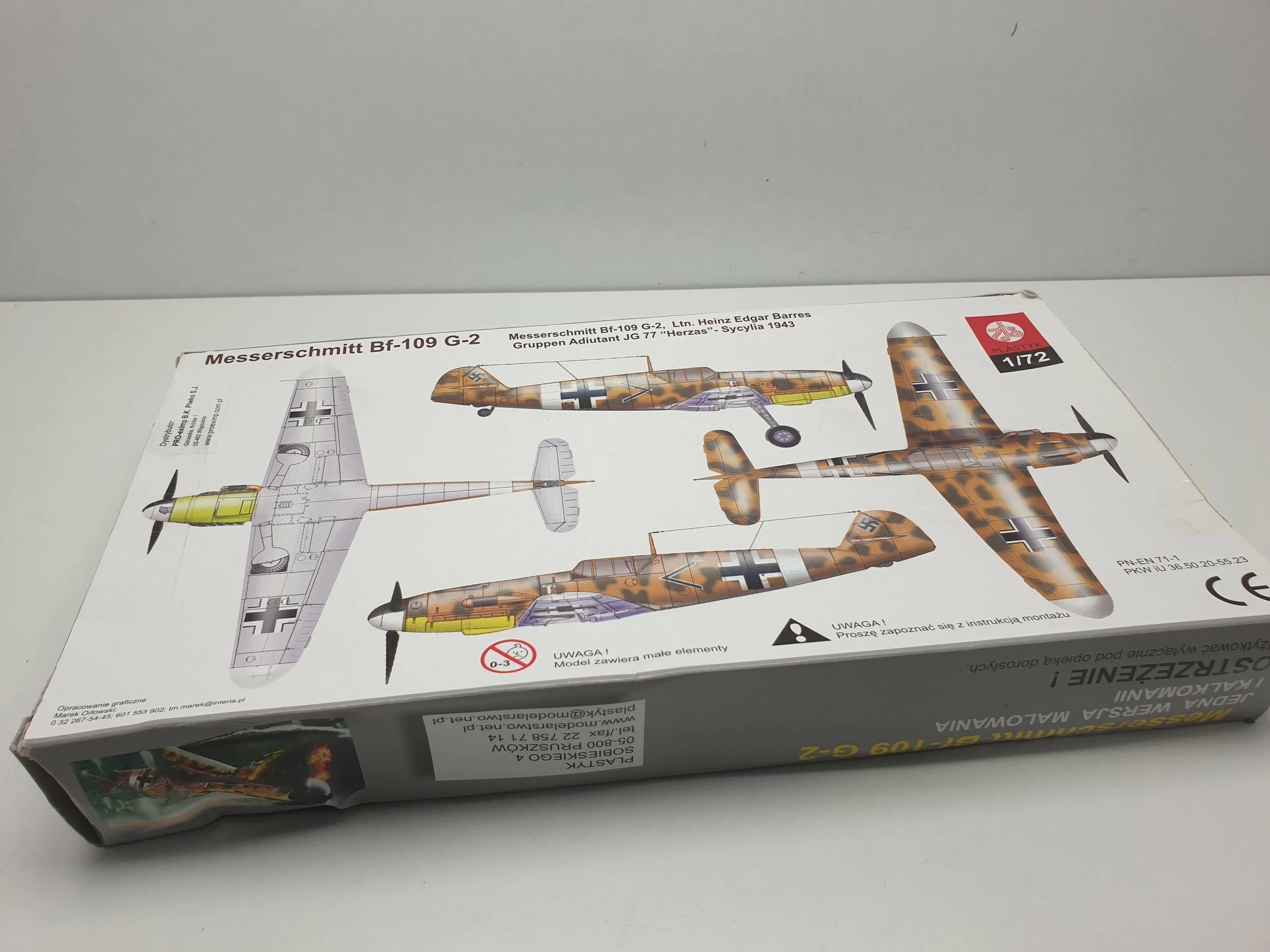 model-do-sklejania-plastyk-messerschmitt-bf-l09-g-2-komplet-marka-plastyk