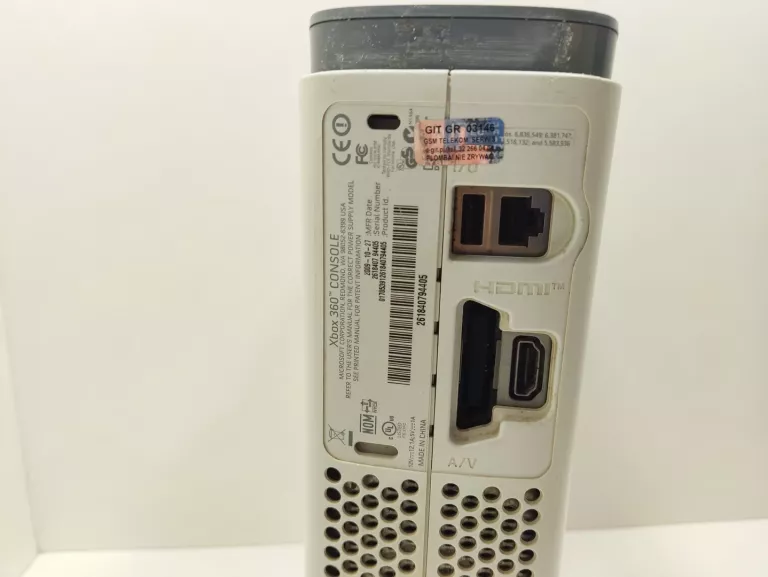 KONSOLA XBOX 360 ARCADE 60GB USZKODZONY NAPĘD I PAD