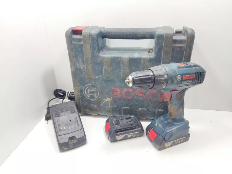WKRĘTARKA BOSCH GSR 1800-LI 18 V 2X AKU + ŁAD