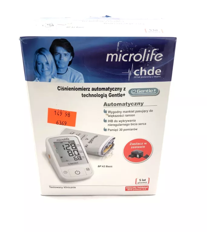 CIŚNIENIOMIERZ MICROLIFE BP A2 BASIC