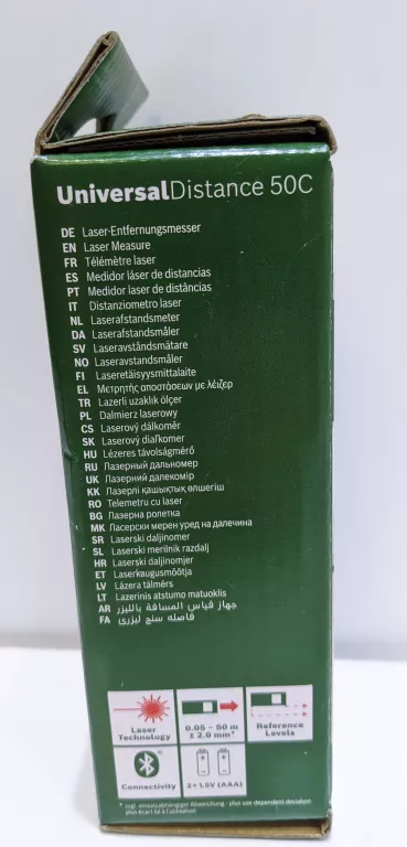 BOSCH UNIVERSALDISTANCE 50C CYFROWY DALMIERZ LASEROWY BLUETOOTH