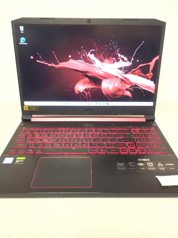 LAPTOP ACER NITRO 5 1650 GTX 8GB 1TB I5 8TH OPIS#