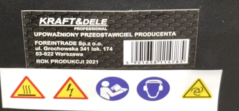 MYJKA CIŚNIENIOWA KRAFT&DELE 200 BAR 2000 W
