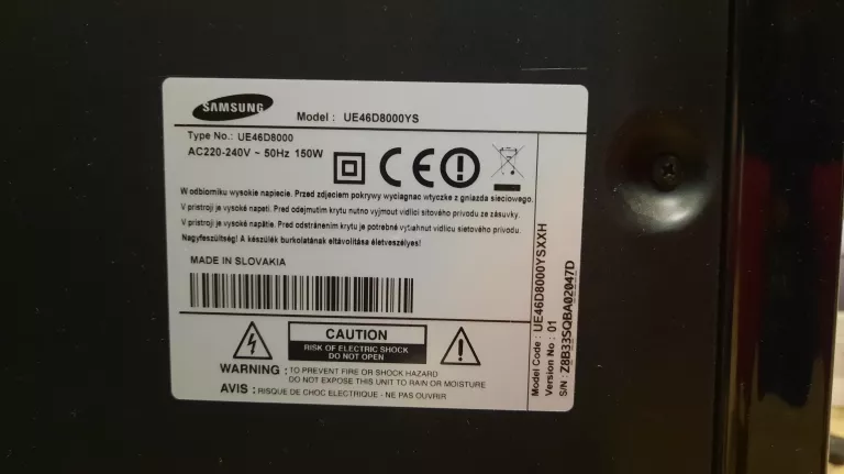 TELEWIZOR SAMSUNG UE46D8000 /*OKAZJA*