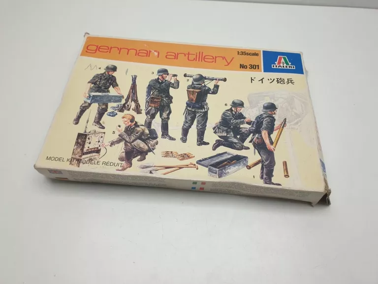 MODEL DO SKLEJANIA ITALERI FIGURKI GERMAN ARTILLERY NO 301 KOMPLET