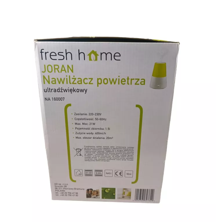 NAWILŻACZ POWIETRZA FRESH HOME JORAN