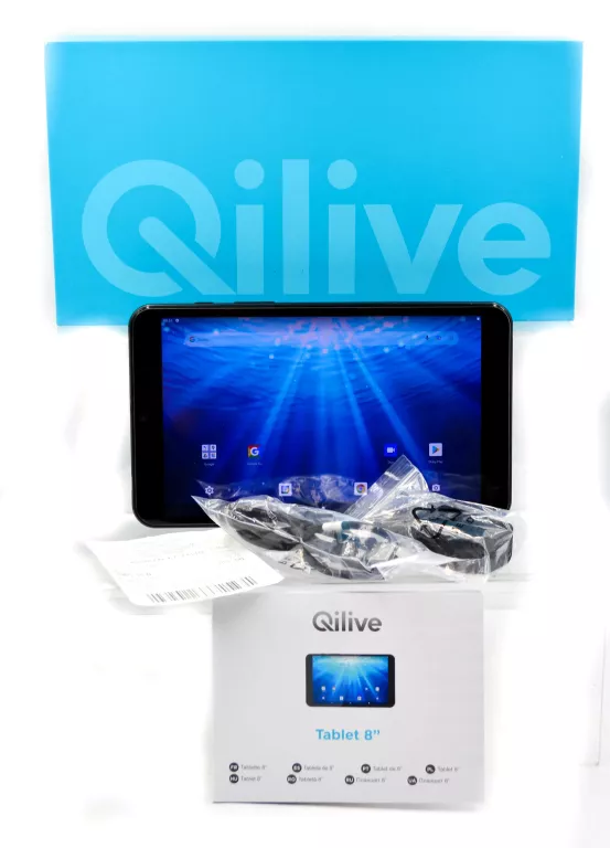 TABLET QILIVE 8" Q4-21 2 GB / 32 GB + ŁADOWARKA,PUDEŁKO