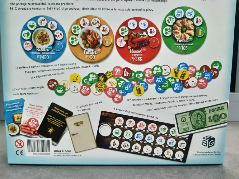 GRA PLANSZOWA KUCHENNY POKER MAGDA GESSLER IDEALNA!!