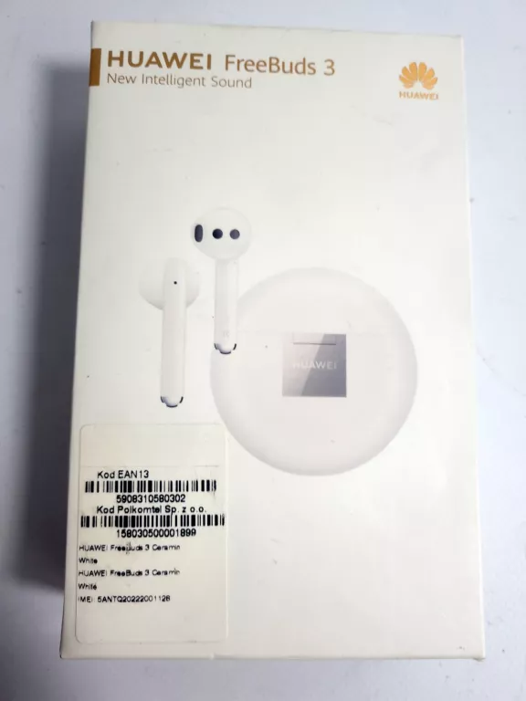 SŁUCHAWKI DOUSZNE BEZPRZEWODOWE HUAWEI FREEBUDS 3 PUDEŁKO USZK.