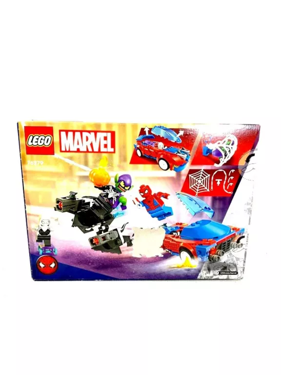 LEGO MARVEL WYŚCIGÓWKA SPIDER-MANA I ZIELONY GOBLIN