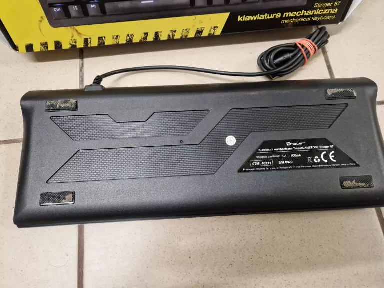 KLAWIATURA GAMINGOWA TRACER STINGER 87