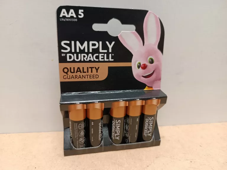 BATERIE ALKALICZNE DURACELL AA (R3) 5 SZT.
