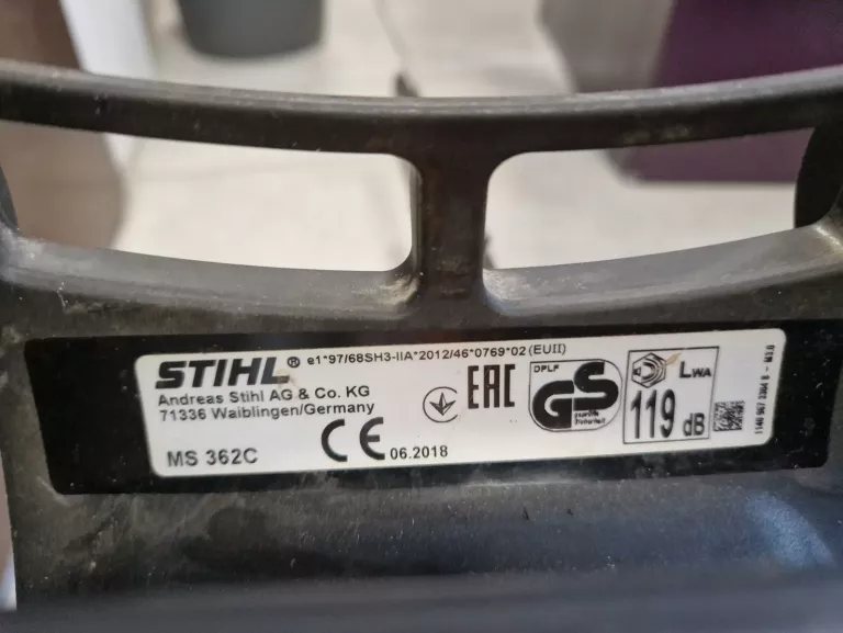 PIŁA SPALINOWA STIHL MS 362 C 2018 ROK