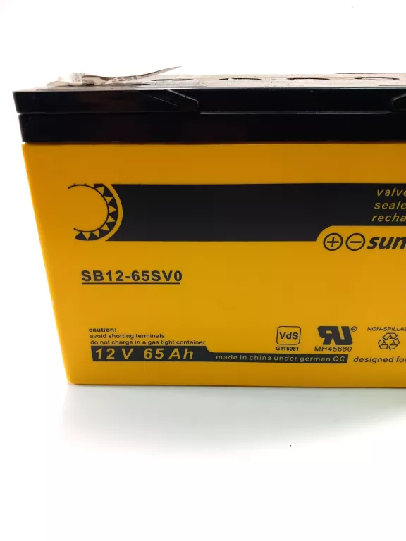 AKUMULATOR ŻELOWY SUNBATTERY 12V 65 AH