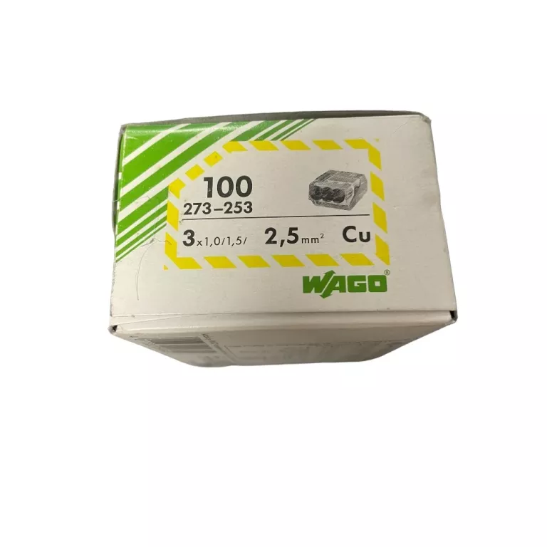 SZYBKOZŁĄCZKA WAGO 3X1,0 /1,5 /2,5 273-253 100SZT