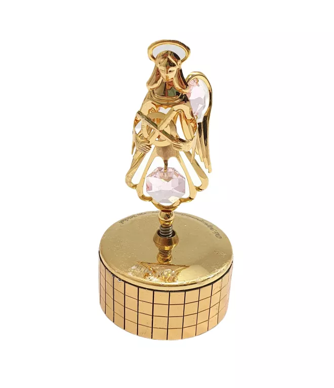 POZYTYWKA POZŁACANY ANIOŁ AUSTRIAN CRYSTAL