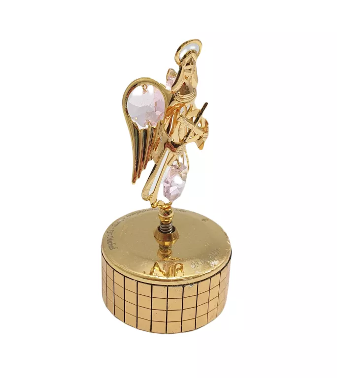 POZYTYWKA POZŁACANY ANIOŁ AUSTRIAN CRYSTAL