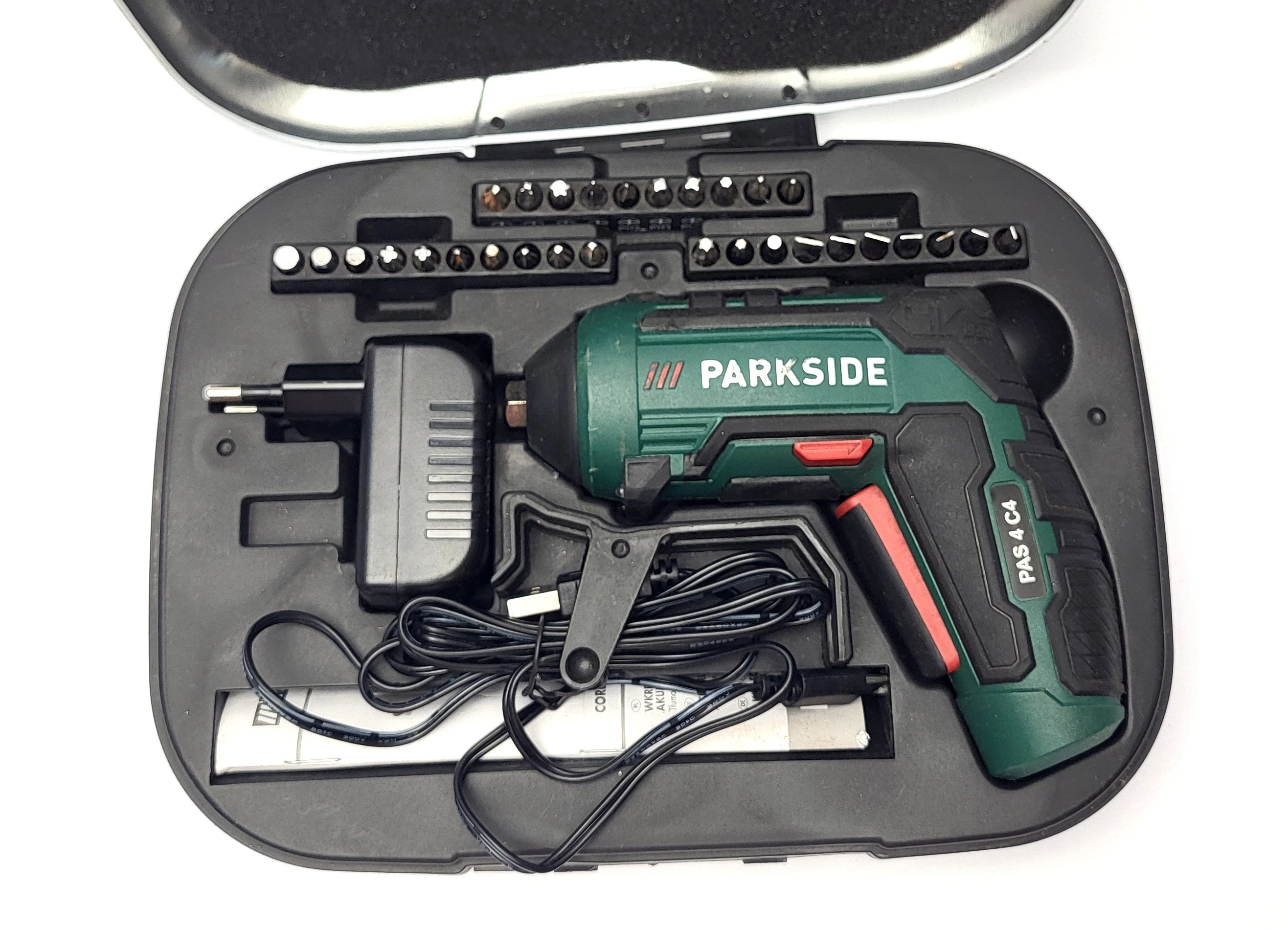 Parkside cordless screwdriver pas best sale 4 c4