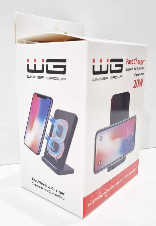ŁADOWARKA BEZPRZEWODOWA DO TELEFONU WINNER WG FAST 20W UNIWERSALNA CZARNA