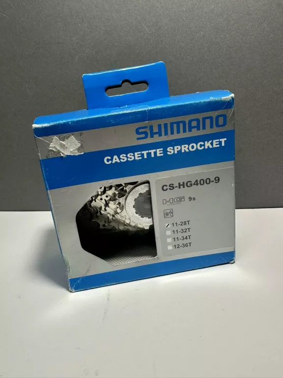 KASTEA 9-RZĘDOWA SHIMANO 34T 11-28T JAK NOWE PUDEŁKO NIEBIESKIE