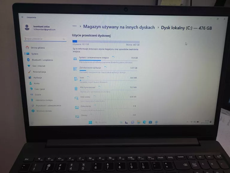 LAPTOP LENOVO V15-ADA 82C7 8GB