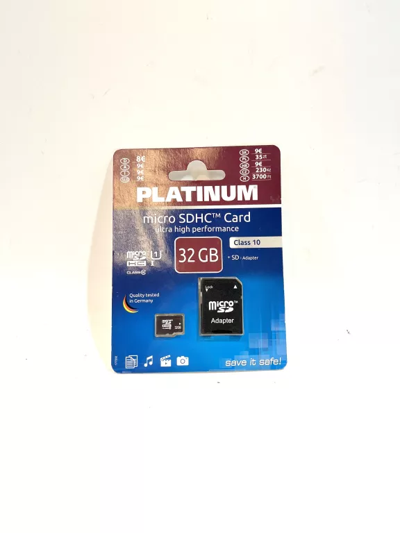 PLATINUM MICRO SDHC CARD 32GB