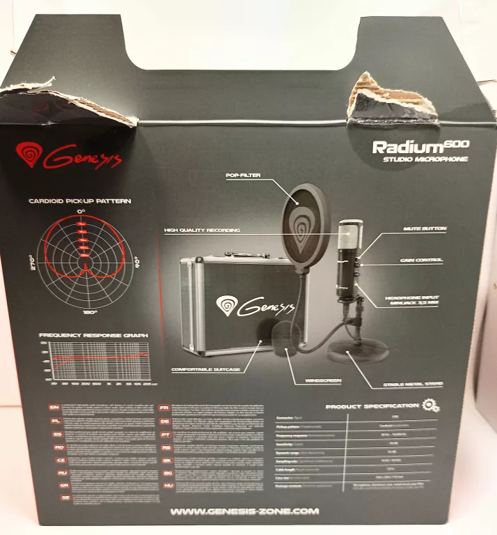 MIKROFON GENESIS RADIUM 600 KPL