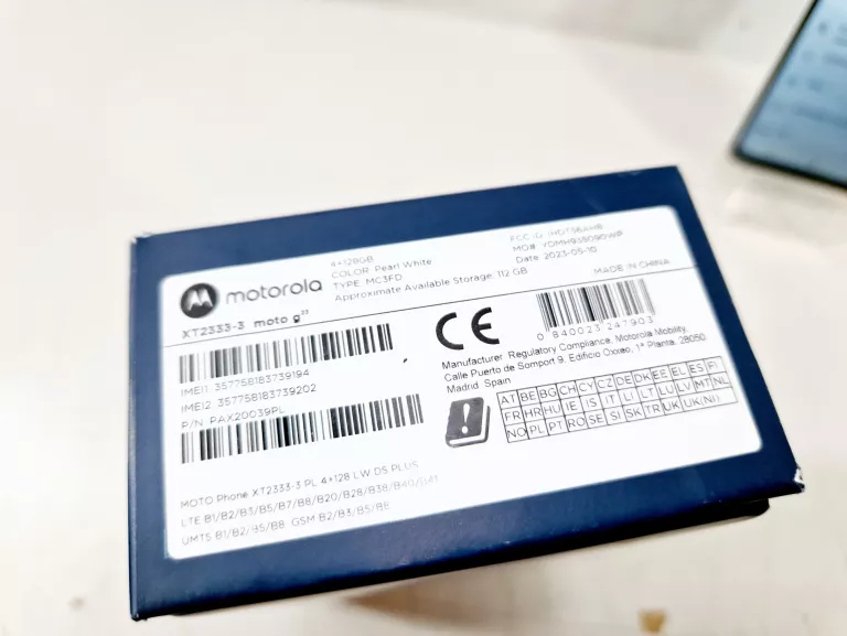 SMARTFON MOTOROLA MOTO G23 4/128GB BIAŁY ! OPIS ! (PLUS)
