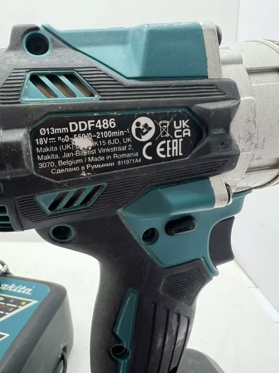 WKRĘTARKA UDAROWA MAKITA DDF486 18V 5AH+ŁADOWARKA