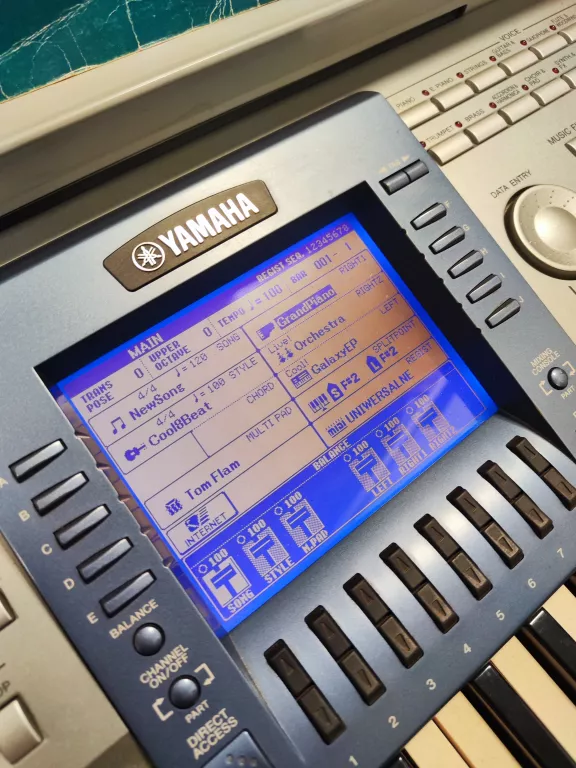 KEYBOARD YAMAHA PSR-1500, POKROWIEC, ZASILACZ