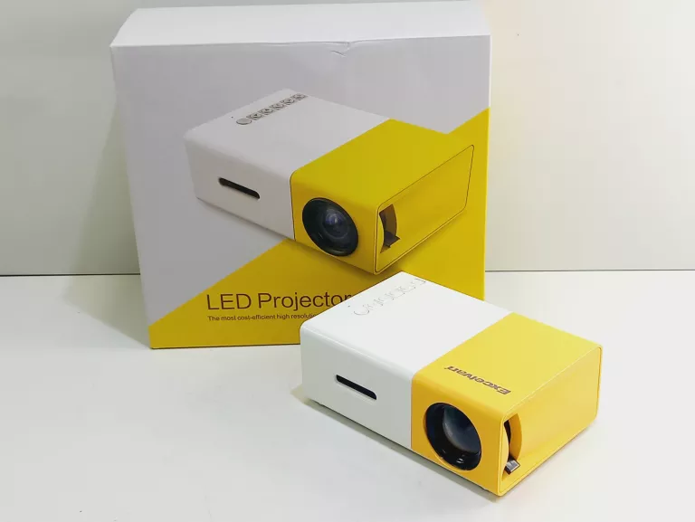 PRZENOŚNY RZUTNIK MINI PROJEKTOR LED FULL HD YG300