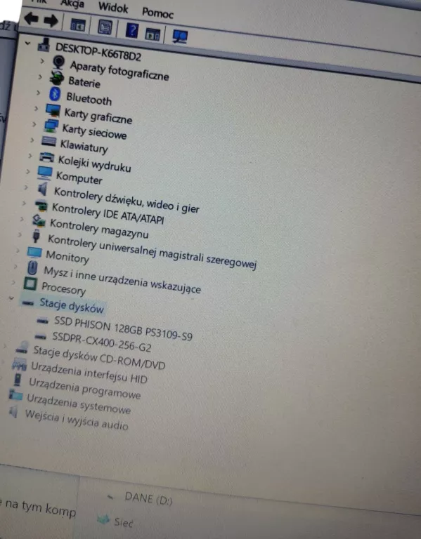 LAPTOP MEDION AKOYA E6422 I3-6100U/8GB/128GB SSD + 256 SSD