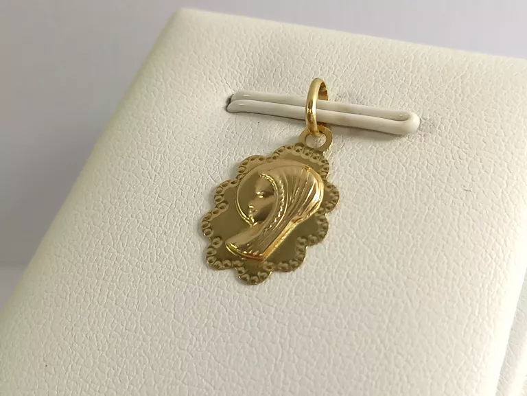 ZŁOTA ZAWIESZKA MEDALIK MARYJKA PR. 585 0,83G