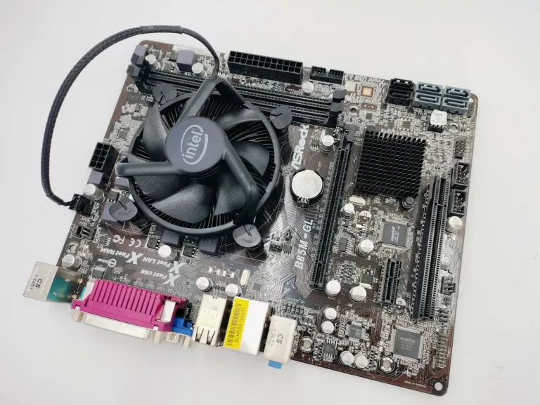PŁYTA GŁÓWNA ASROCK B85M-GL/CHŁODZENIE INTEL/PROCESOR INTEL CORE I5-4440