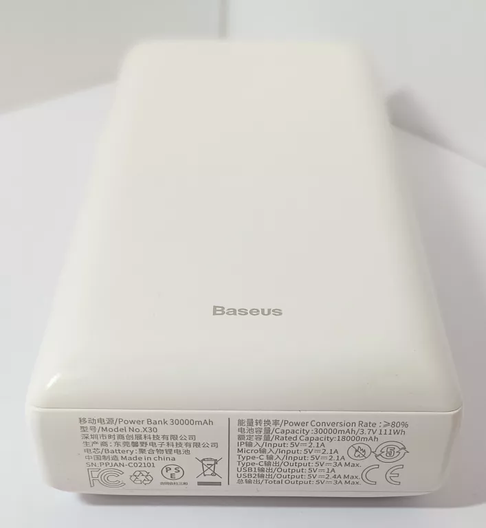 POWERBANK BASEUS 30000 MAH