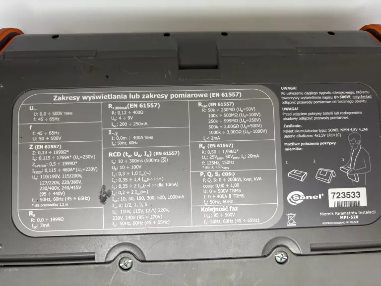 MIERNIK SONEL MPI 520