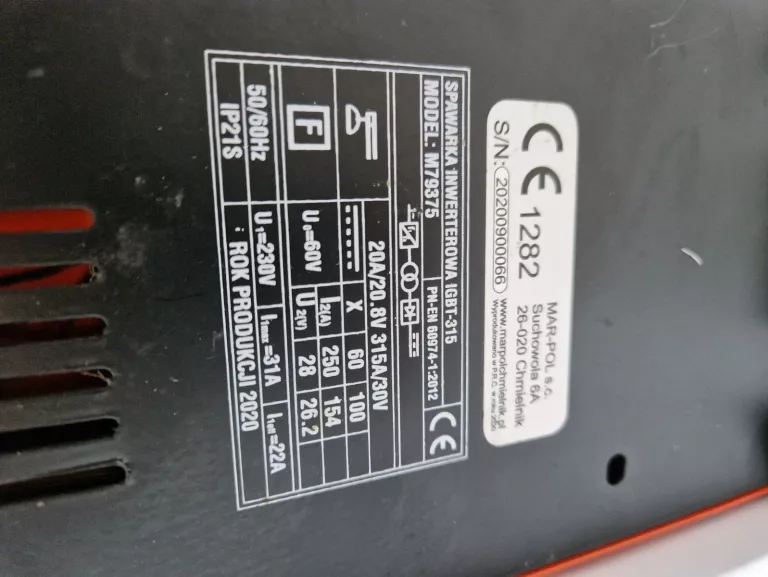 SPAWARKA INWERTOROWA RIPPER IGBT-315