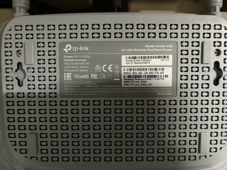 ROUTER TP-LINK C50 AC1200