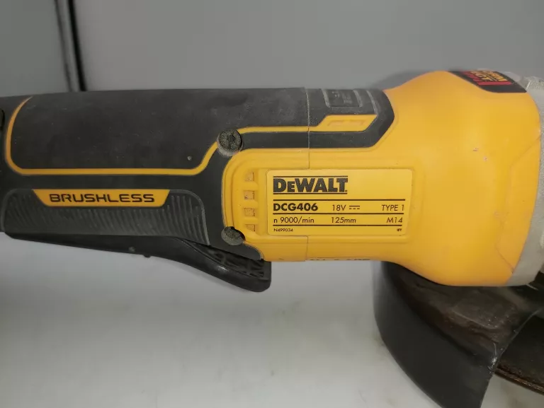 SZLIFIERKA KĄTOWA AKUMULATOROWA DEWALT DCG406 + AKU POWER STACK 1,7AH 18V