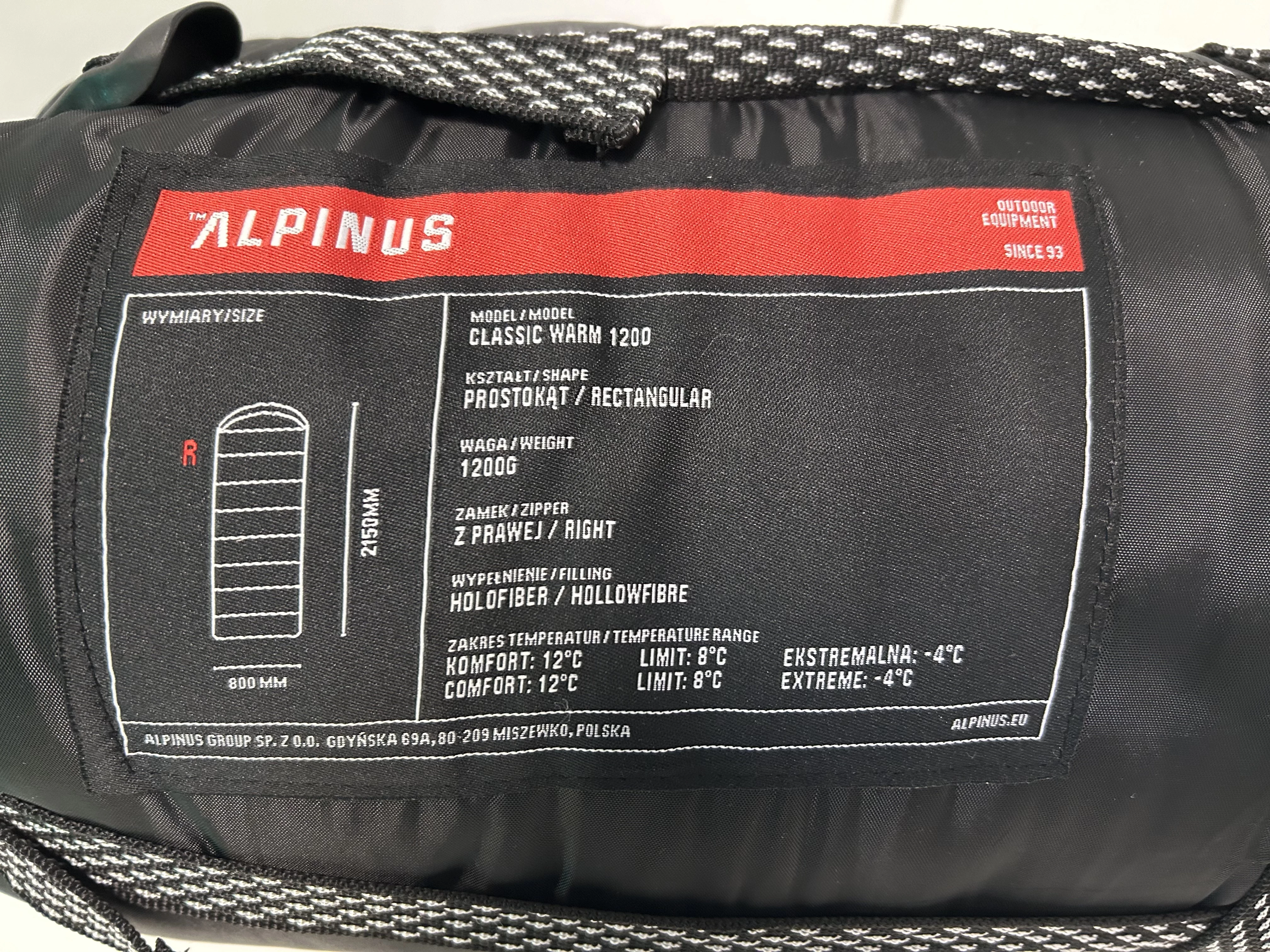 spiwor-alpinus-classic-warm-1200-80-cm-x-215-cm-stan-uzywany