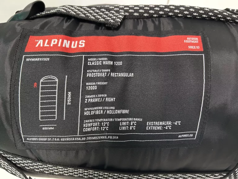 spiwor-alpinus-classic-warm-1200-80-cm-x-215-cm-stan-uzywany