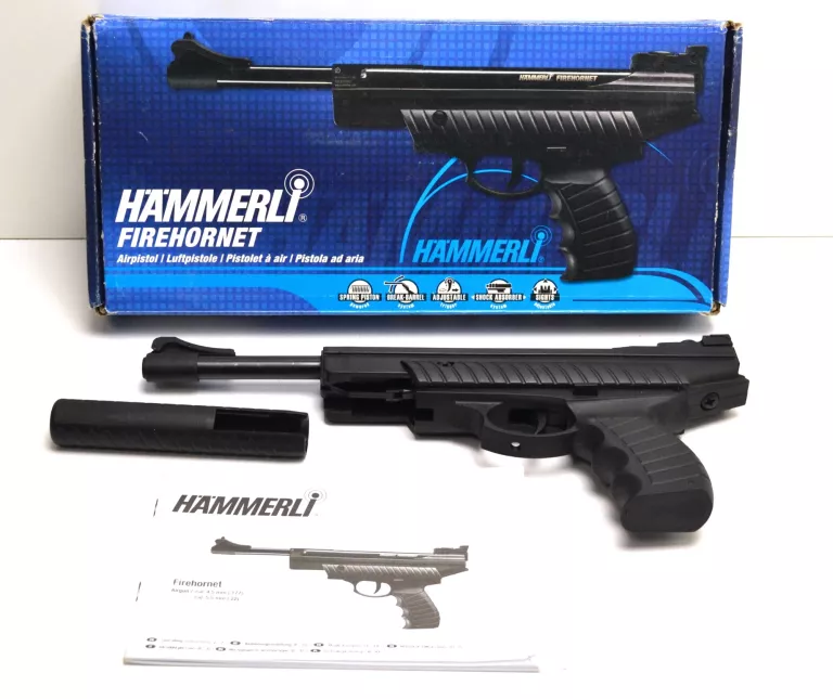 WIATRÓWKA PISTOLET HAMMERLI FIREHORNET 4,5 + PUDEŁKO