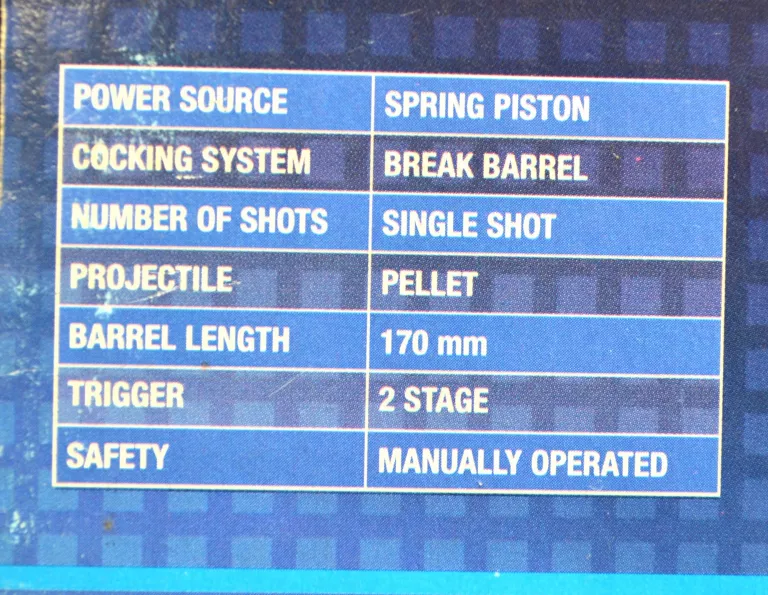 WIATRÓWKA PISTOLET HAMMERLI FIREHORNET 4,5 + PUDEŁKO
