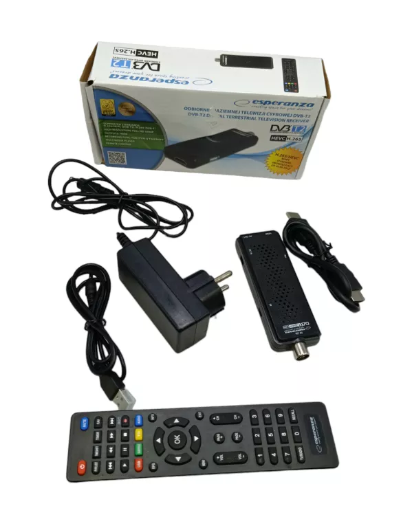 TUNER DVB-T2 ESPERANZA EV109R USZKODZONY