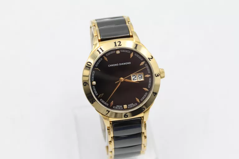 ZEGAREK CHRONO DIAMOND -3X DIAMENT 0,01CT- 10400