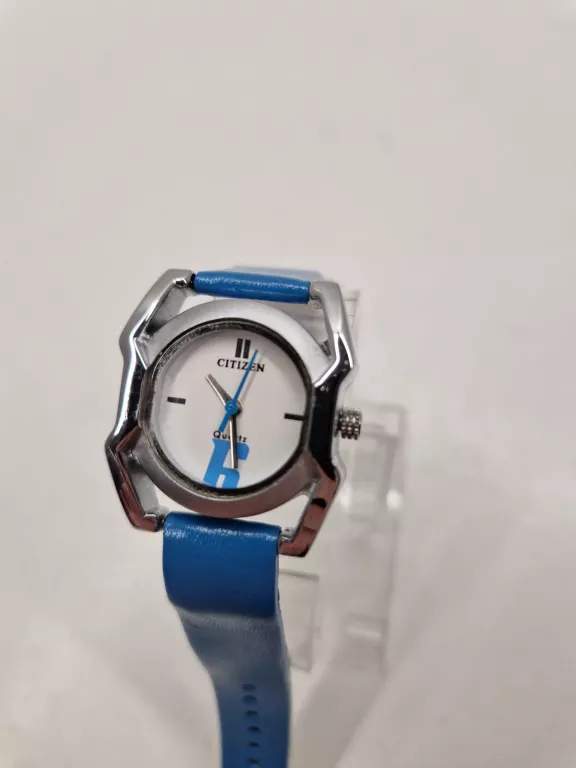ŁADNY DAMSKI ZEGAREK CITIZEN N1250-19 NA NIEBIESKIM PASKU