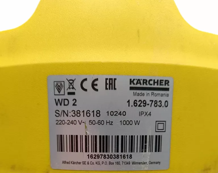ODKURZACZ KARCHER WD2