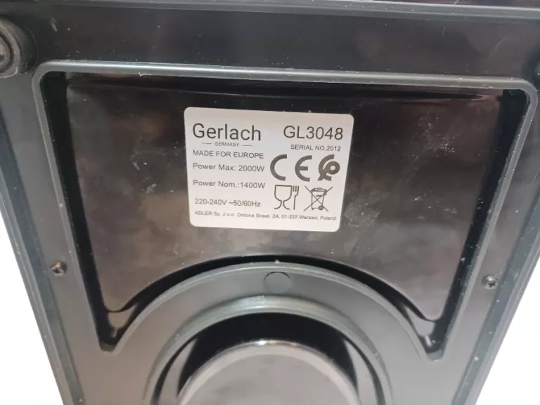 GOFROWNICA GERLACH GL3048 2000W
